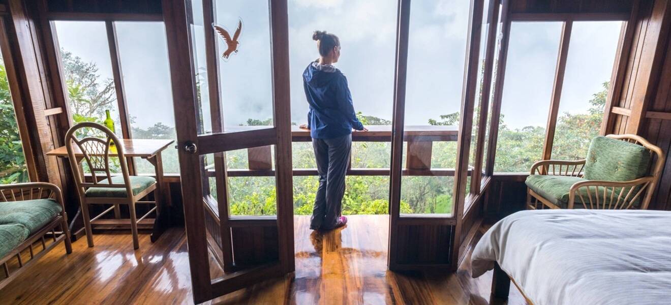 Unterkunft in der Eco-Lodge