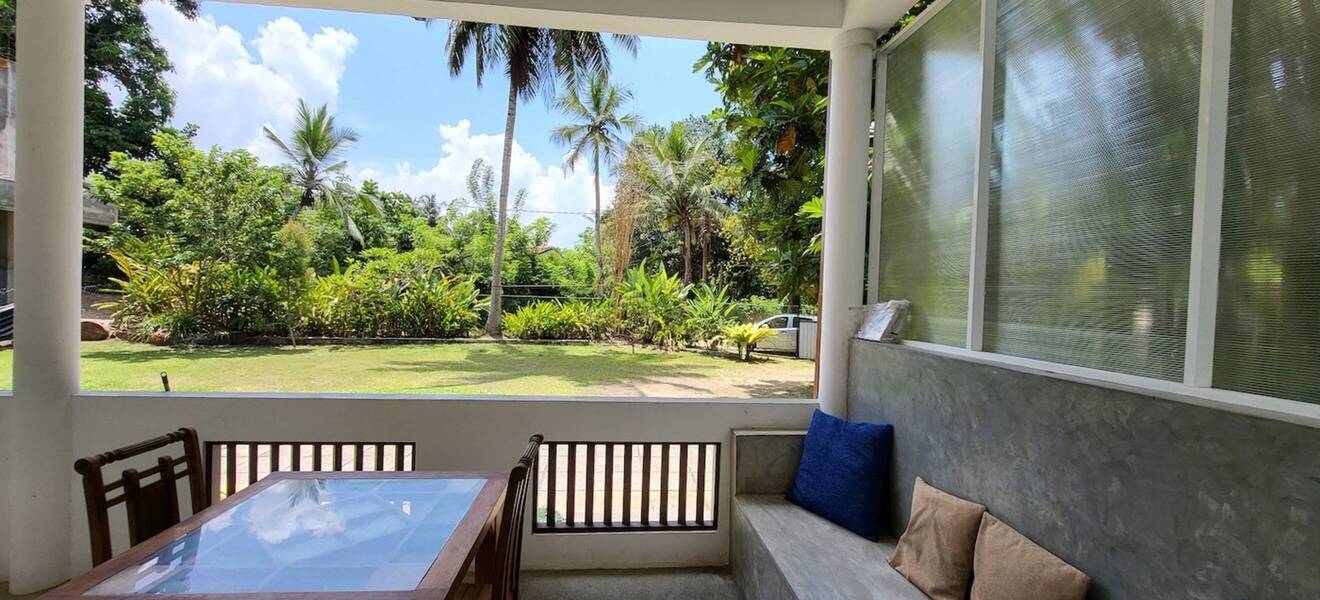 Volunteer Apartment Terrasse mit Aussicht 