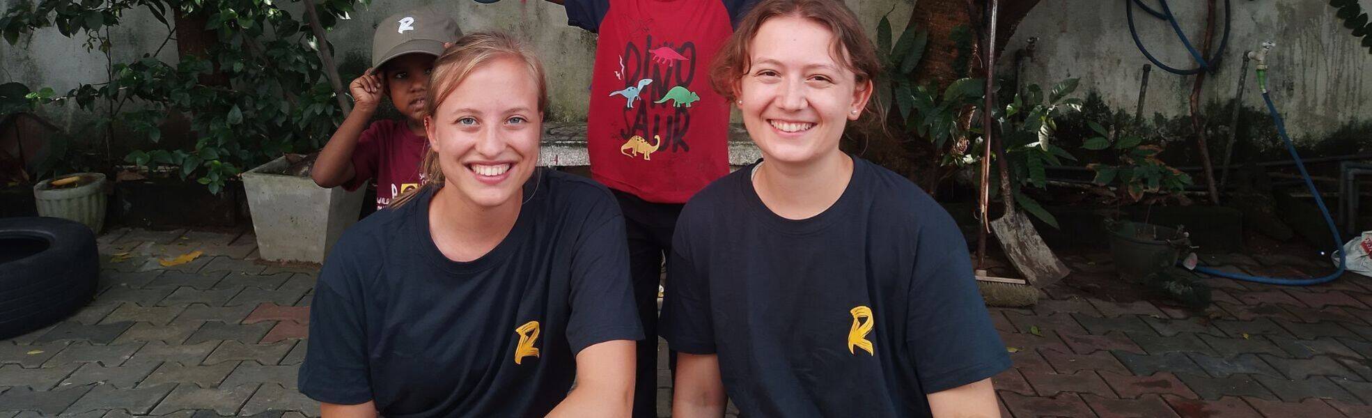 Volunteer bei ihrem Auslandspraktikum in Sri Lanka