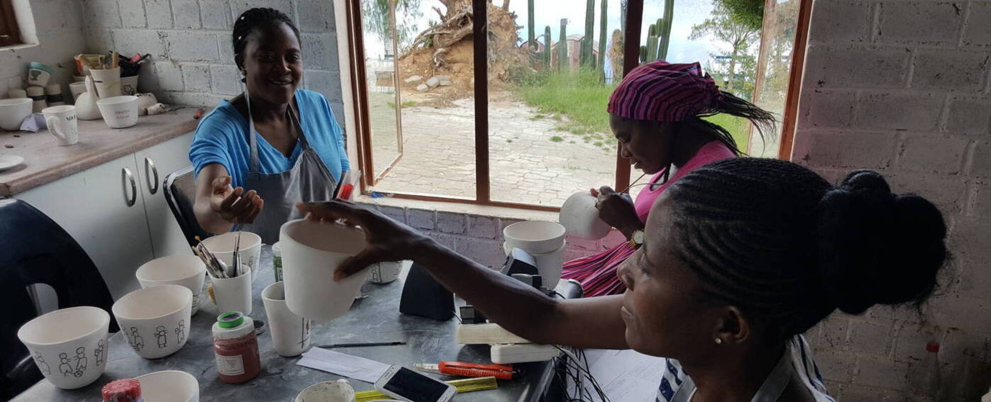 Freiwilligenarbeit Kunst Werkstatt Namibia