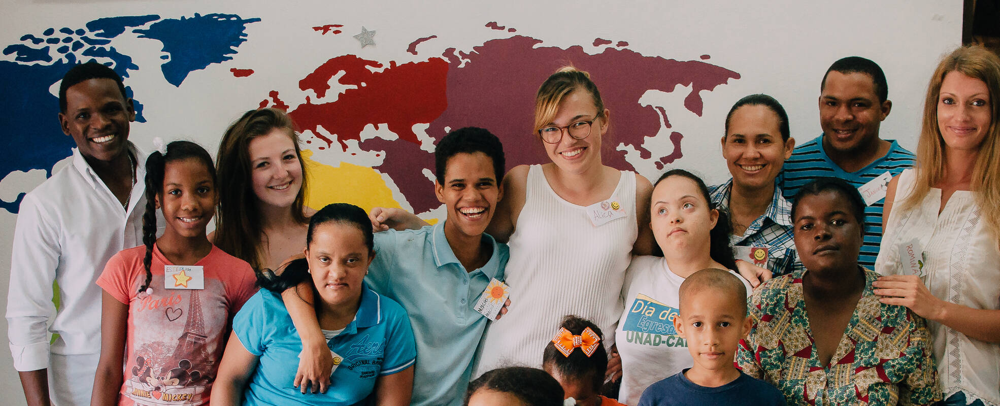 Volunteers bei ihrer Freiwilligenarbeit in Südamerika