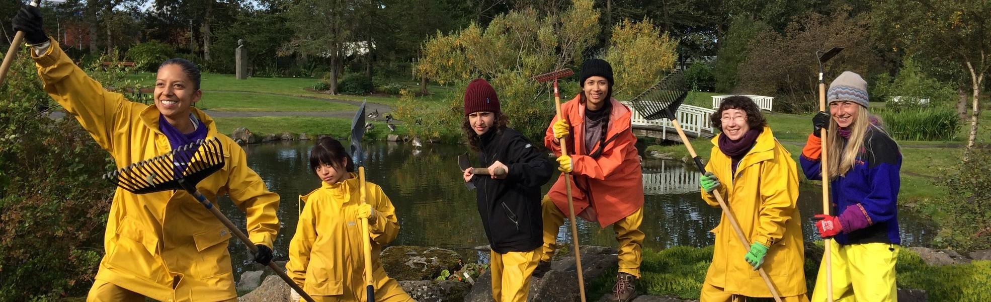 Volunteers bei der Freiwilligenarbeit im Umweltschutz in Island