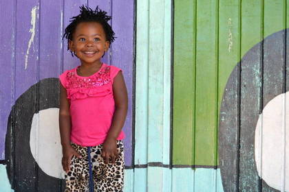 Children look after children's center in South Africa