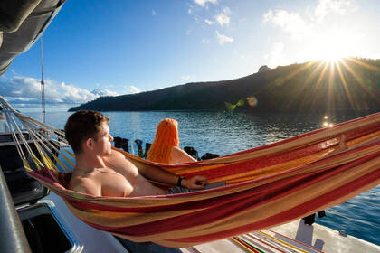 Entspannen auf dem Deck 