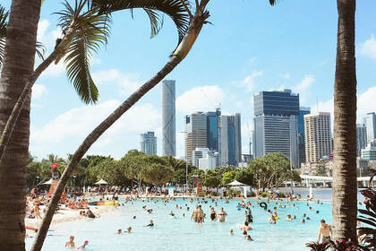 Die Lagune von Brisbane