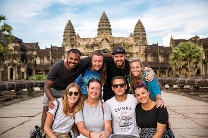 Angkor Wat Gruppenbild