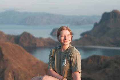 Toller Aussichtspunkt mit Blick über Meer und Inseln