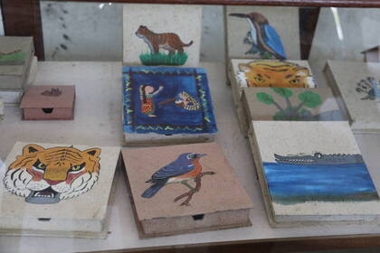 Zeichnungen auf dem Papier