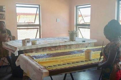 Stoffherstellung Namibia Volunteer