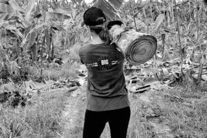 Volunteer bei der Arbeit