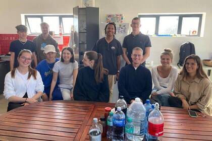 Gruppenbild der Volunteers in Kapstadt