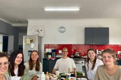 Frühstück der Tierschutz Volunteers in Südafrika