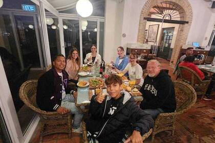 Dinner mit den Tierschutz Volunteers in Südafrika