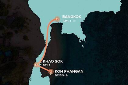 Reiseverlauf - 9 Tage Thailand Rundreise