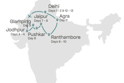 Reiseverlauf - 13 Tage Indien Erlebnisreise