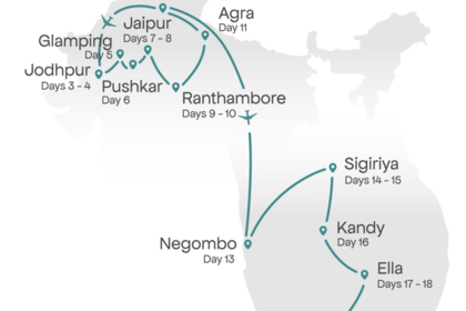 Reiseverlauf - 24 Tage Indien & Sri Lanka Erlebnisreise