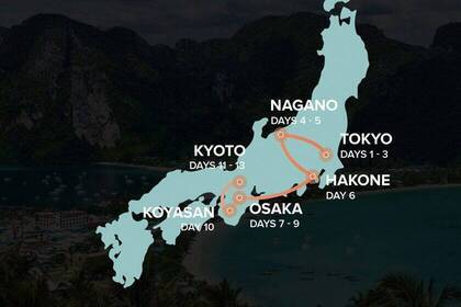 Reiseverlauf - 13 Tage Japan Rundreise