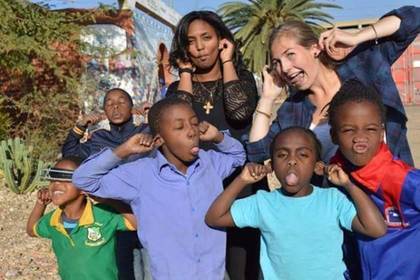 Children and teenagers benefit in Namibia, Windhoek