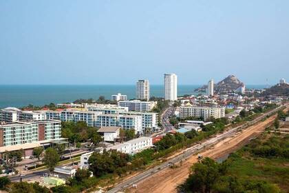 Blick auf Hua Hin Zentrum
