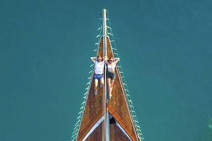 Volunteers auf dem Boot