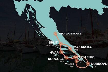 Reiseverlauf - 10 Tage Kroatien Rundreise