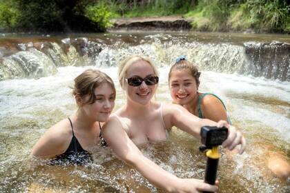 Gemeinsames Foto in den Hot Springs