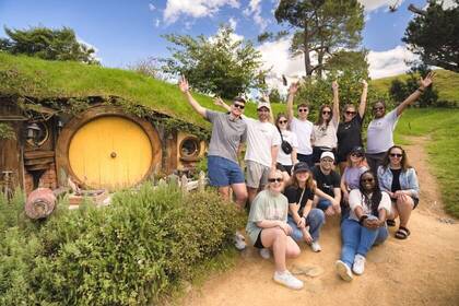 Gruppenfoto in Hobbiton