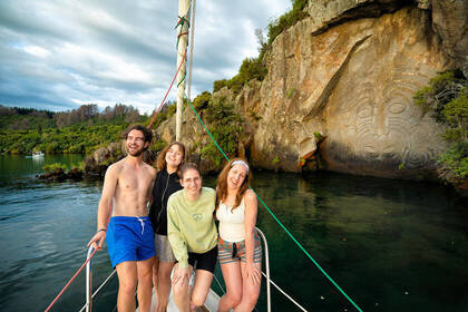 Gruppe bei der Bootstour