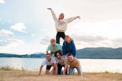 Gruppenfoto bei Te Anau