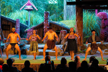 Klassische Haka-Vorführung