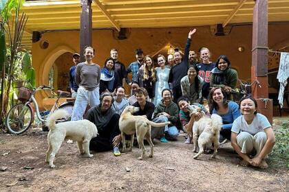 Gruppenfoto mit dem Team