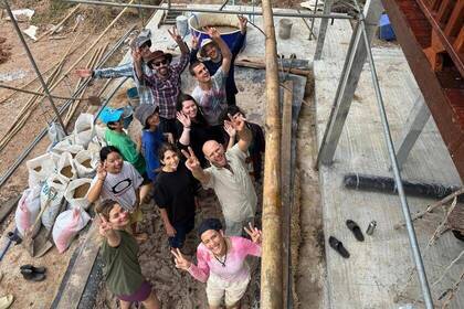 Volunteers bei der Arbeit