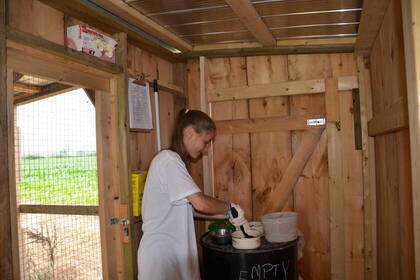 Volunteer bei der Arbeit