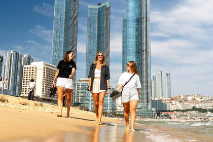 Strandspaziergang in Busan