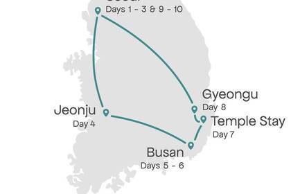 Reiseverlauf - 10 Tage Südkorea Rundreise
