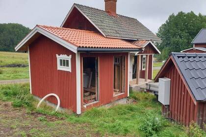 Kleine Hütte auf der Farm