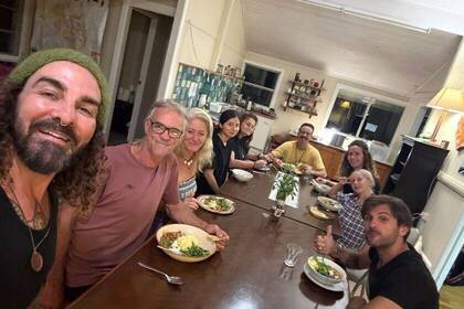 Gemeinsames Essen mit den Volunteers