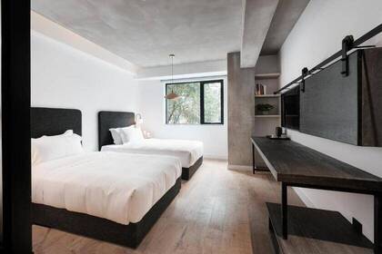 Schlafzimmer in einer Unterkunft auf der China-Rundreise