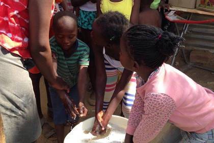 Kinder im sozialen Projekt in Namibia