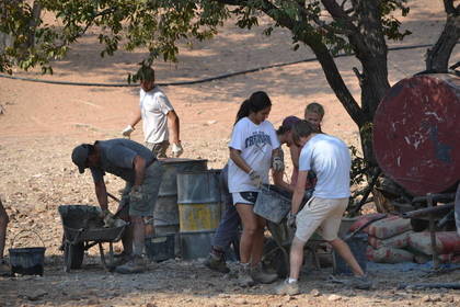Freiwilligenarbeit mit Elefanten