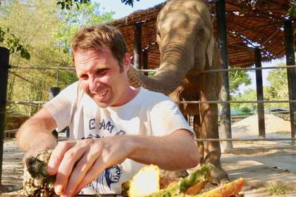 Volunteering with elephants in Thailand