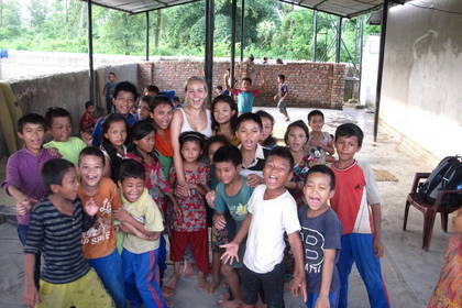 Voluntary service at the school in Nepal