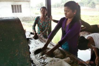 Recycling volunteer project Nepal