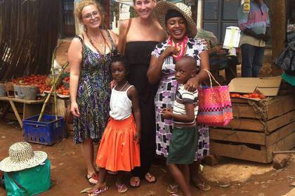 Children teach in Uganda