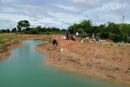 Arbeit auf der Öko Farm