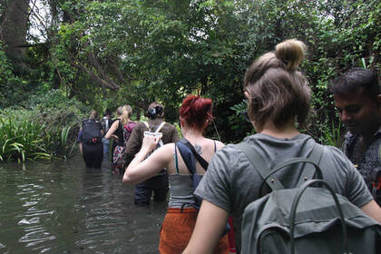 Die Arbeit im Gelände ist sehr abwechslungsreich