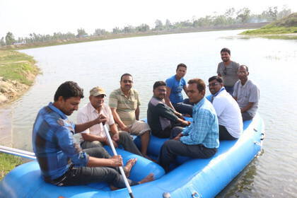 Beginn einer Bootstour