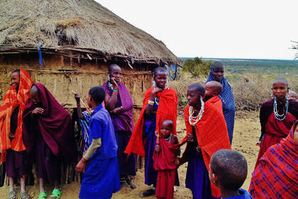 With the Maasai