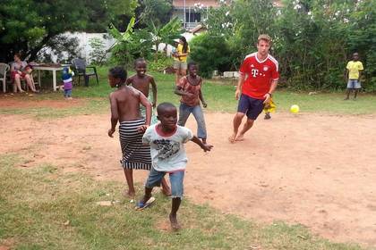 Fußball Freiwilligenarbeit Ghana