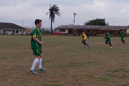 Fußballspiel Deutschland-Ghana Volunteer